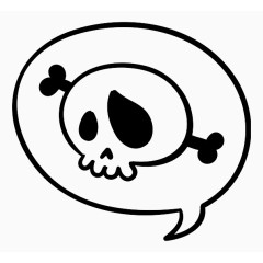 演讲泡沫Handmade-Halloween-icons