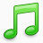 音乐请注意绿色48 px-web-icons