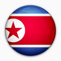 国旗韩国北对世界标志图标