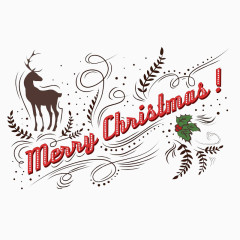 圣诞节艺术字体