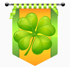 质感四叶草吊旗