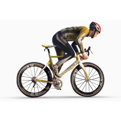 高清立体死飞赛车手素材