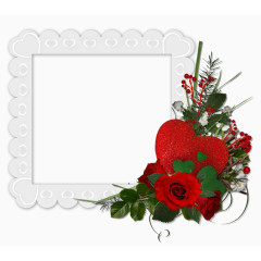 边框纹理玫瑰心