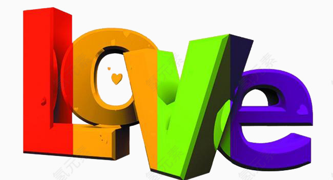 LOVE立体字