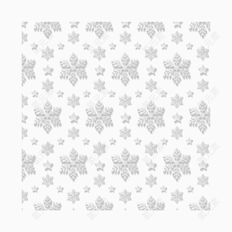 雪花无缝矢量素材