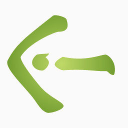 绿色的前一个按钮图标