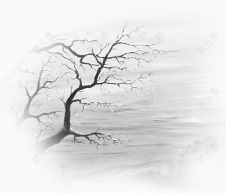 水墨画元素 