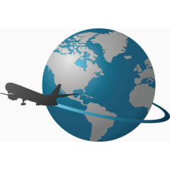 环游旅行图标元素