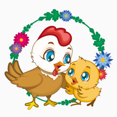 卡通手绘鸡