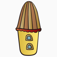 卡通手绘小房子