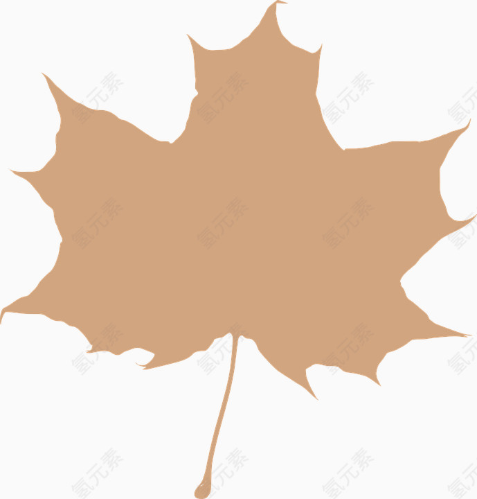 元素创意一大片橙色枫叶