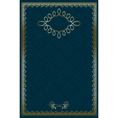 深色花纹长方形边框banna