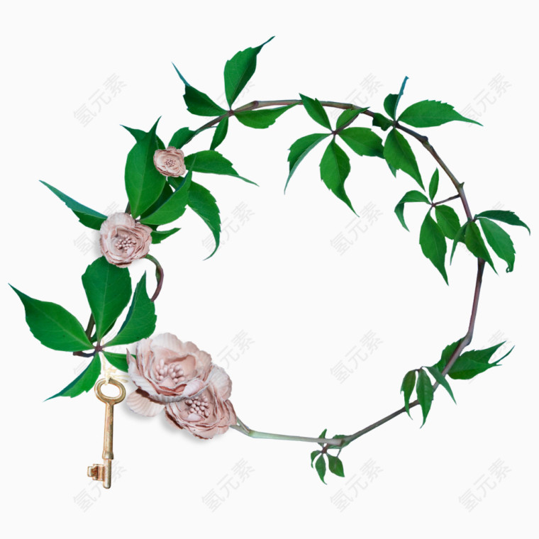 浪漫边框花纹