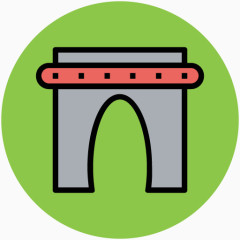 手绘施工素材施工剪影