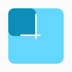 卡通精美图标时钟