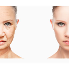 女性护肤对比图