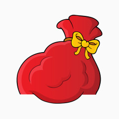 节日元素红色袋子