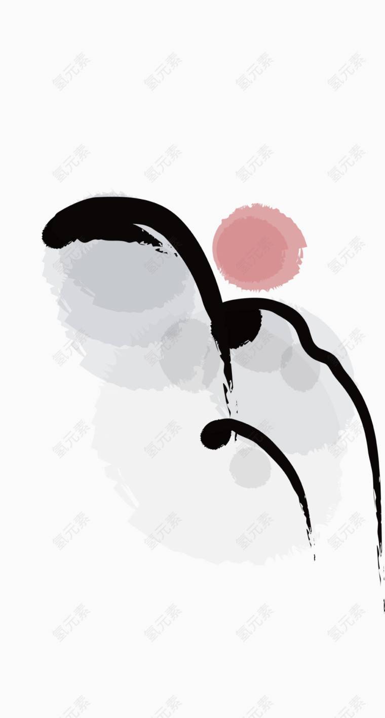 意象画日出