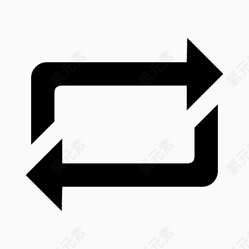 循环播放标志图标