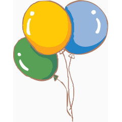 上升的多个颜色的汽球