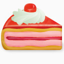 蛋糕樱桃奶油Cake-icons
