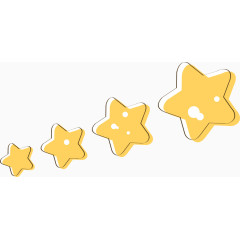 卡通手绘五角星装饰