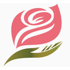 卡通手绘玫瑰花