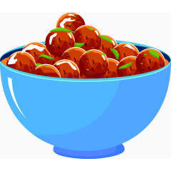 卡通矢量可爱水果梅子杨梅