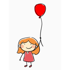 卡通简约小女孩