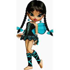 手绘欧美人物图片装饰卡通