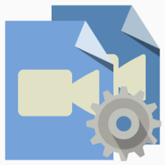 文件类型视频齿轮flat-icons