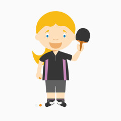 女子乒乓球运动员