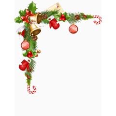 圣诞边框装饰