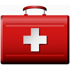 白色十字红色医疗箱子