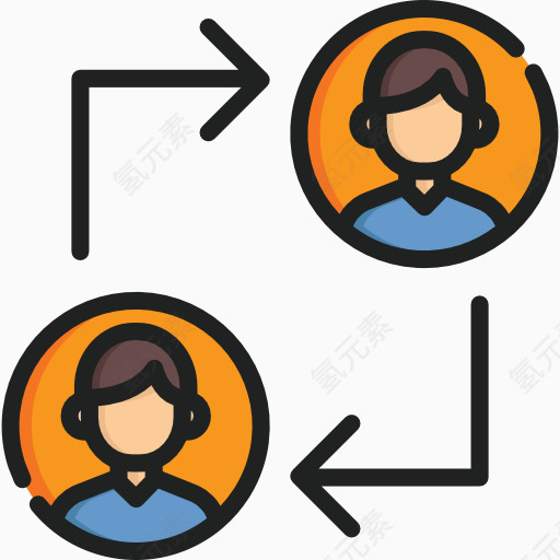 公司团队商务使用免抠图标icon