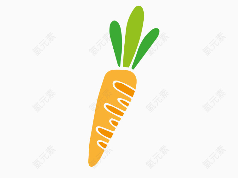 胡萝卜卡通矢量素材