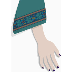 民族风手臂插画