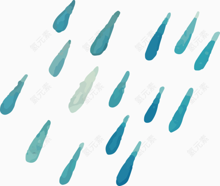 小雨点涂鸦卡通