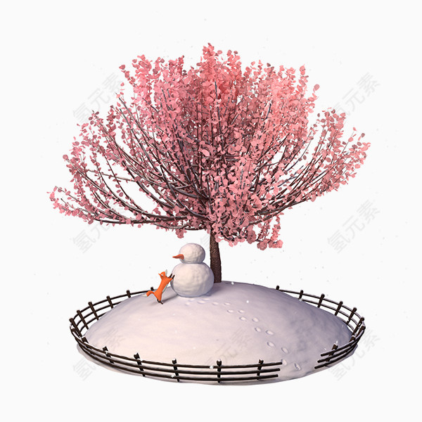 时尚风格装饰花边花朵树木叶子