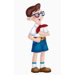 穿校服的男孩