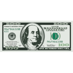 矢量手绘美元素材