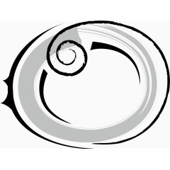 卡通欧式简约花纹英文艺术字母O