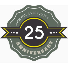 周年纪念标签矢量图