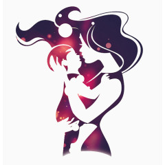 抽象矢量母亲怀抱孩子