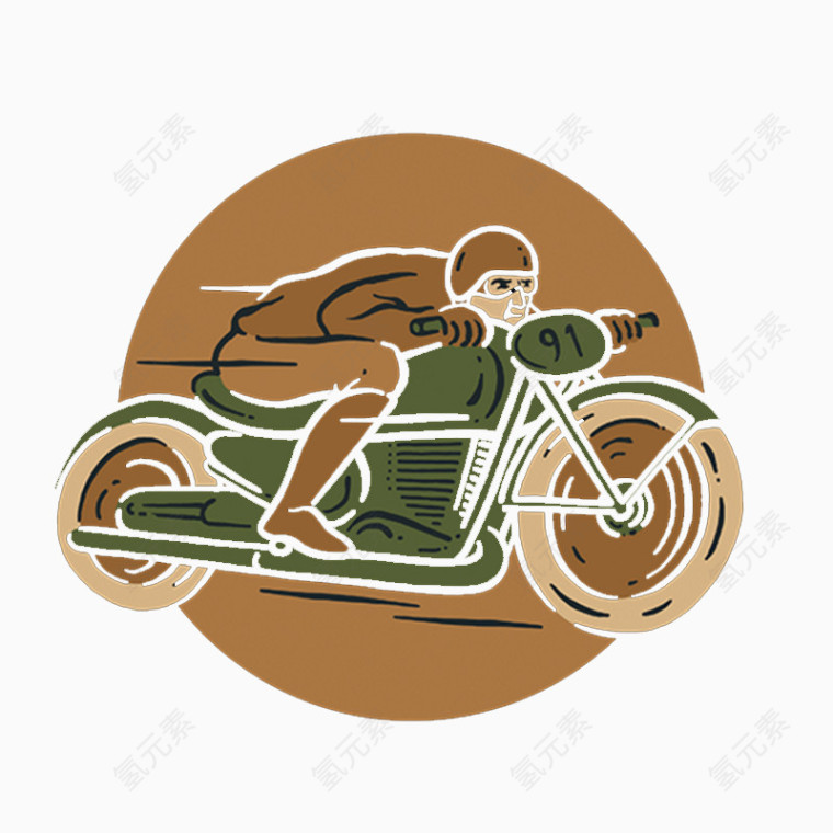 青春活力摩托车