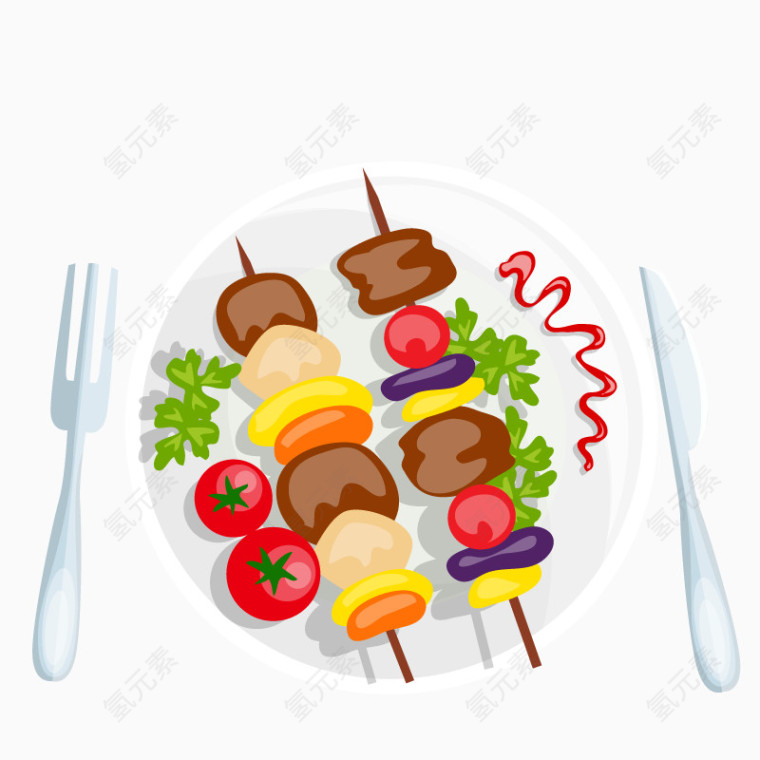 一盘美食