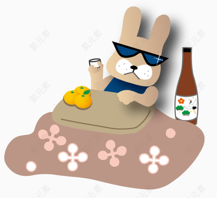 日式小清新兔子大叔