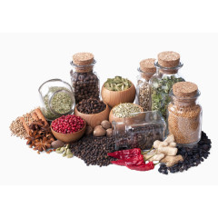 佐料赤小豆紫米都香叶玻璃瓶实物