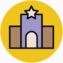 卡通施工素材建筑卡通