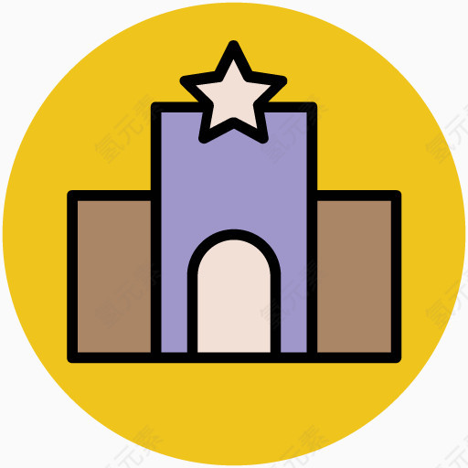 卡通施工素材建筑卡通